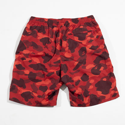 Bermuda BAPE Colour Camo One Point Beach Vermelha