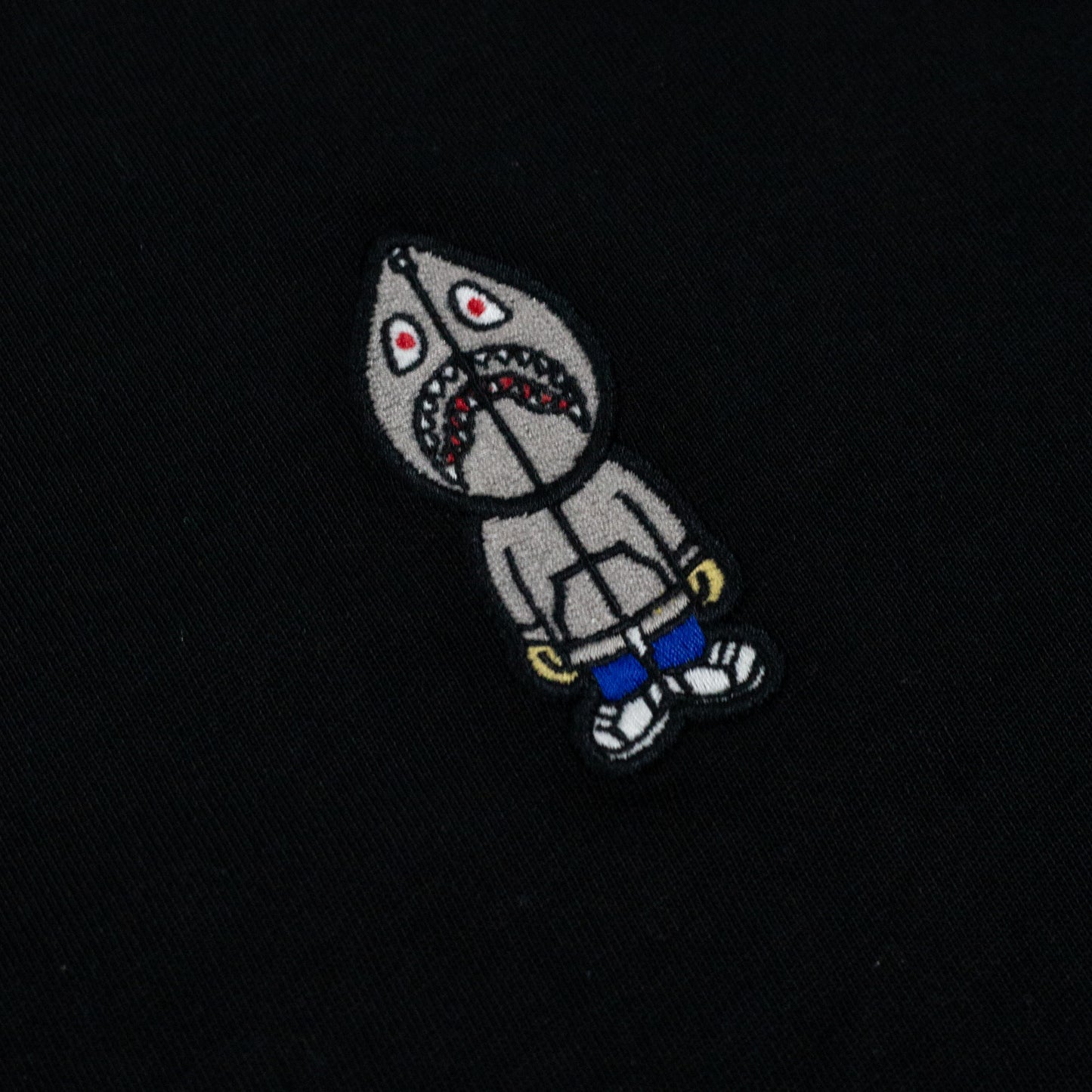 Camiseta BAPE One Point Shark Sejin Preta