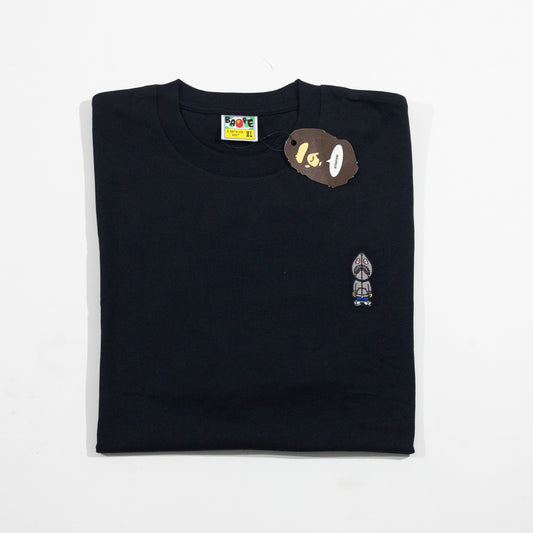 Camiseta BAPE One Point Shark Sejin Preta