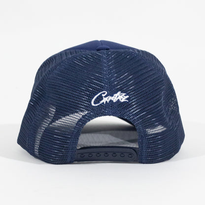 Bone Corteiz Alcatraz Puff Print Trucket Azul Marinho