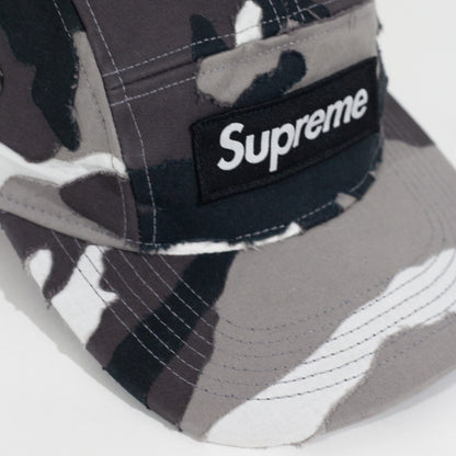 Bone Supreme Layered Camo Cinza Camp Cap