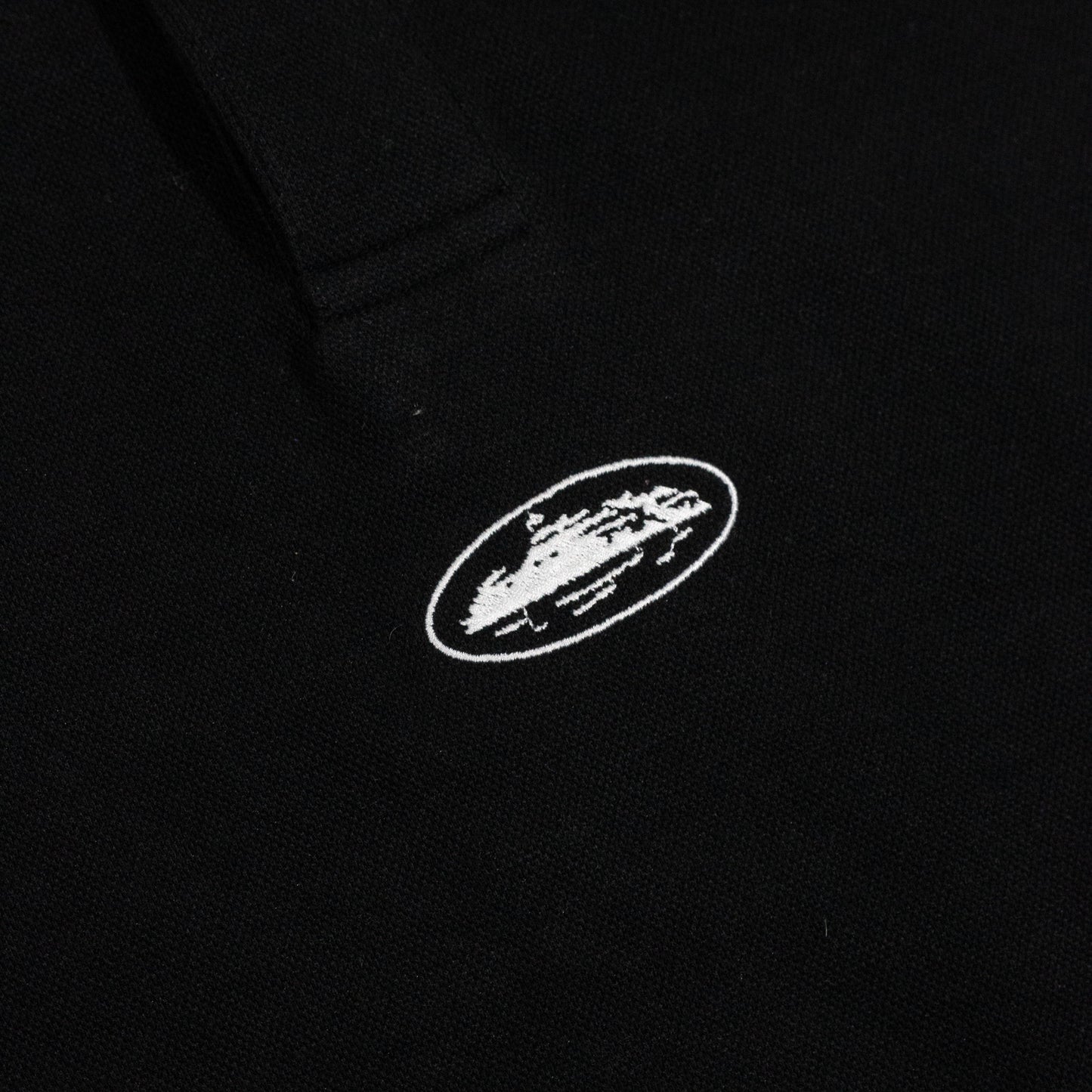 Camisa Polo Corteiz Island Pique Preto