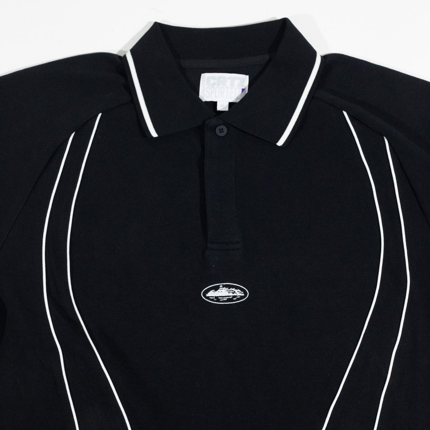 Camisa Polo Corteiz Island Pique Preto