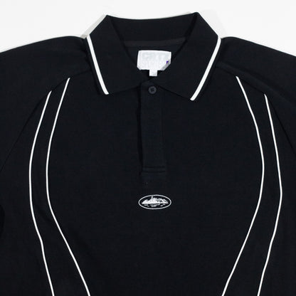 Camisa Polo Corteiz Island Pique Preto