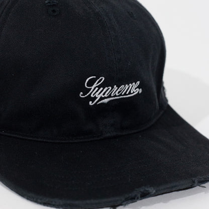 Bone Supreme Distressed Script 6 Panel Preto