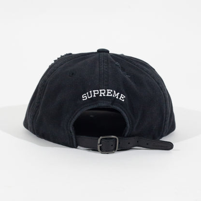 Bone Supreme Distressed Script 6 Panel Preto