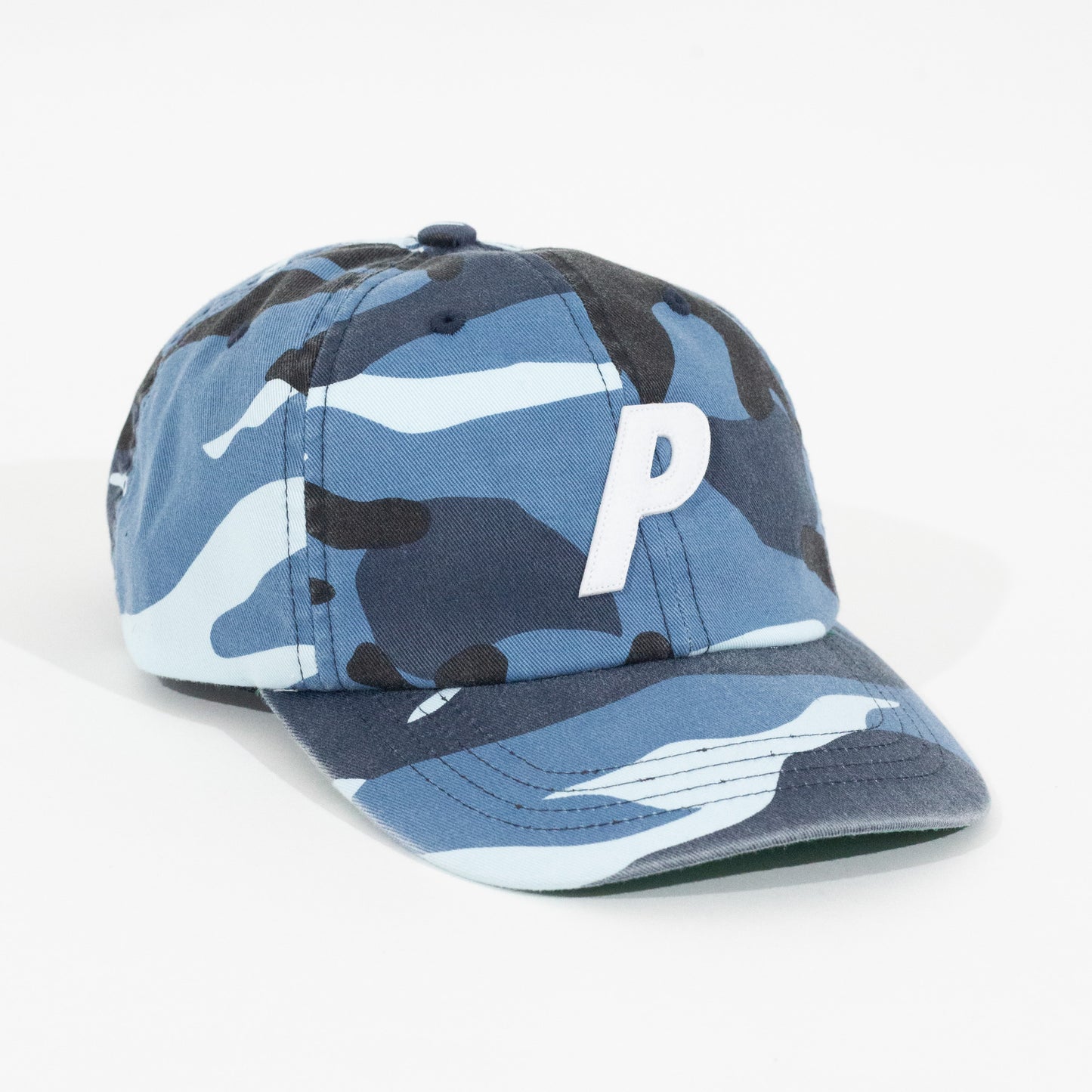 Bone Palace P 6-Panel Washed Azul Camo
