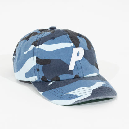 Bone Palace P 6-Panel Washed Azul Camo