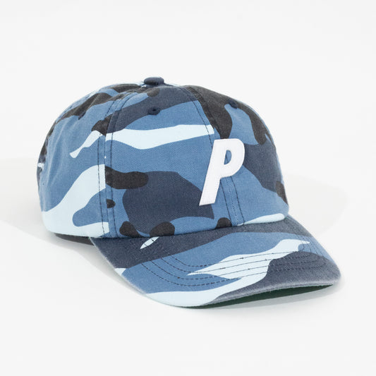 Bone Palace P 6-Panel Washed Azul Camo