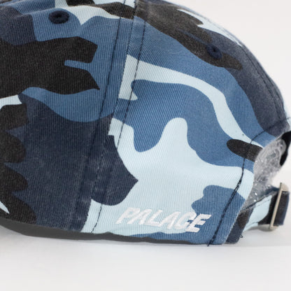 Bone Palace P 6-Panel Washed Azul Camo
