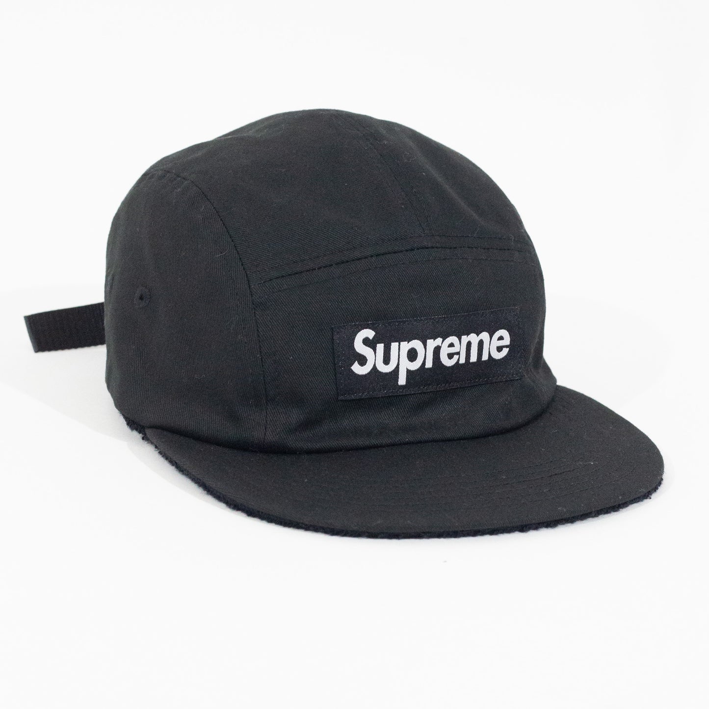 Bone Supreme Reversible Terry Camp Cap Preto