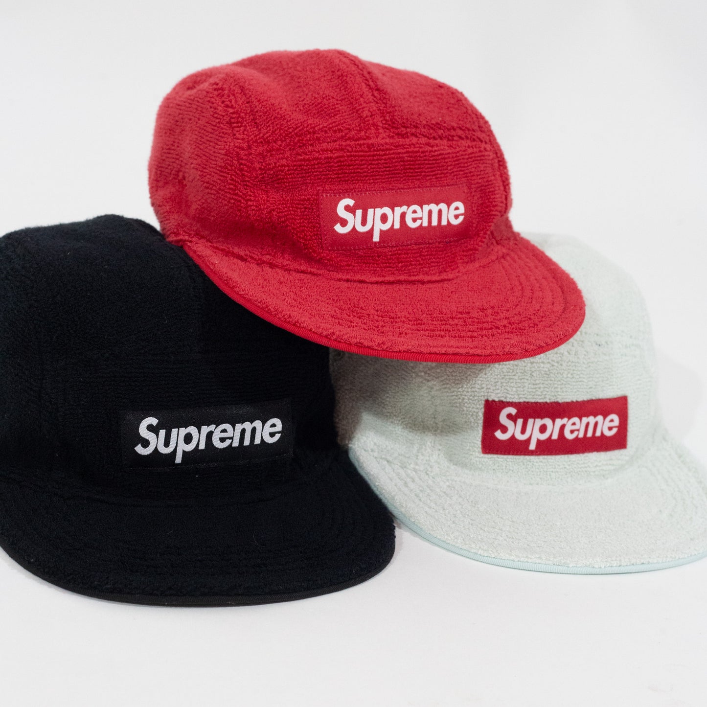 Bone Supreme Reversible Terry Camp Cap Preto