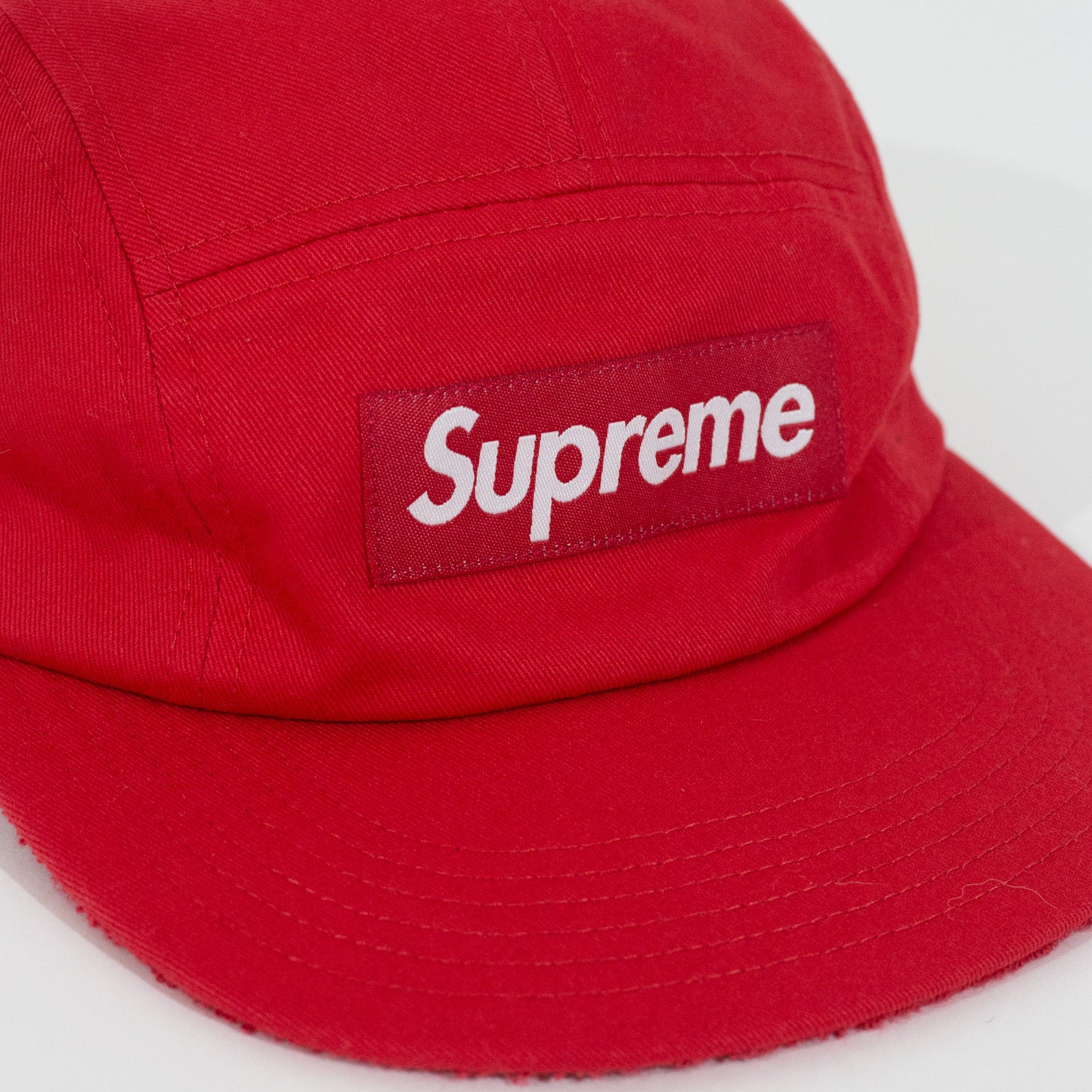 Bone Supreme Reversible Terry Camp Cap Vermelho