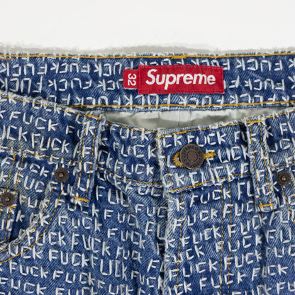 Calça Supreme Jeans Fuck Stich Loose Fit Jean