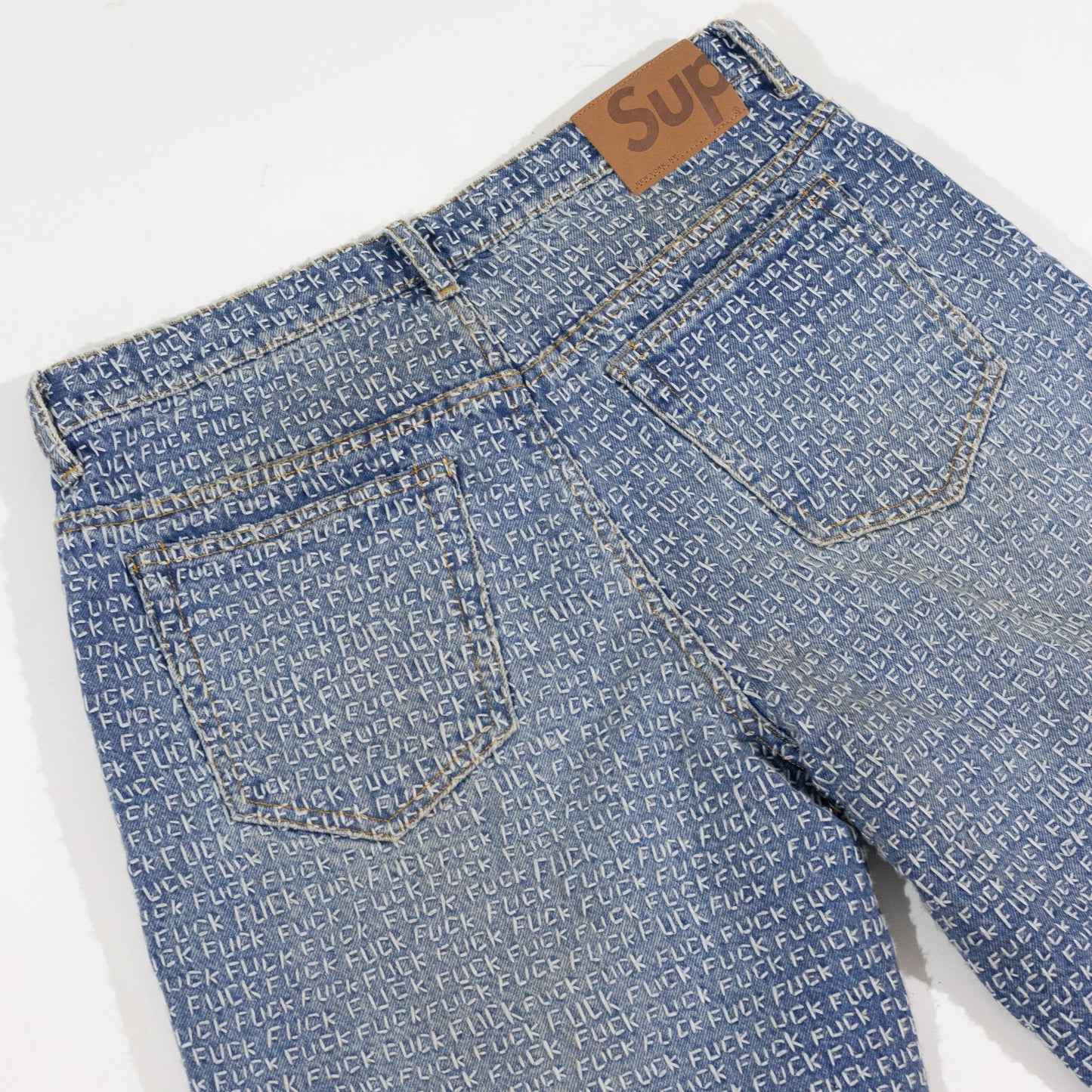 Calça Supreme Jeans Fuck Stich Loose Fit Jean