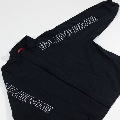 Jaqueta Supreme Spellout Embroidered Preta