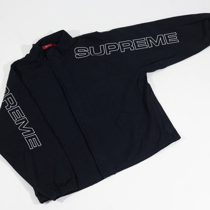 Jaqueta Supreme Spellout Embroidered Preta