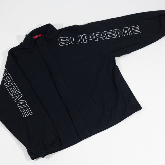 Jaqueta Supreme Spellout Embroidered Preta