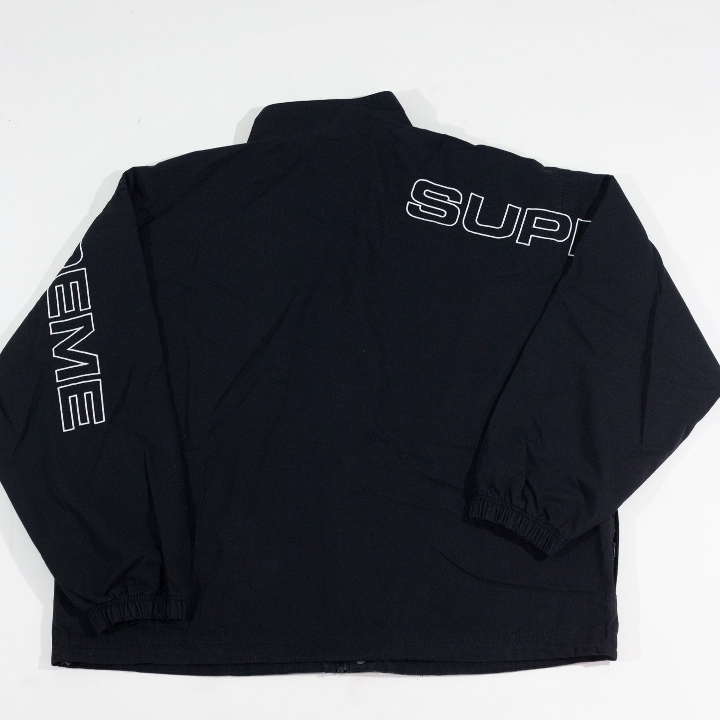 Jaqueta Supreme Spellout Embroidered Preta