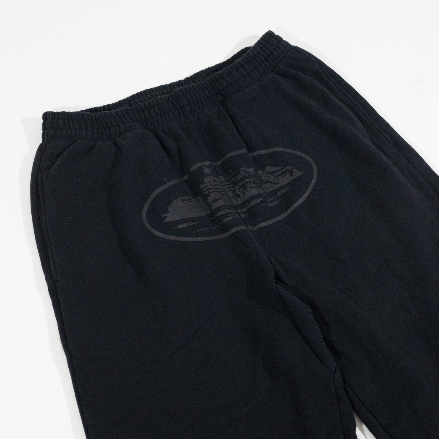 Calça Corteiz Moletom Alcatraz All Black
