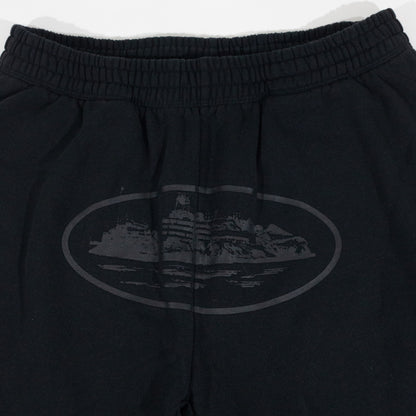 Calça Corteiz Moletom Alcatraz All Black