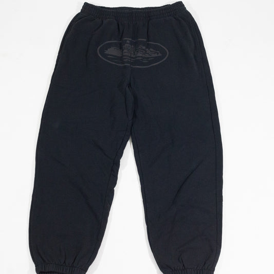 Calça Corteiz Moletom Alcatraz All Black