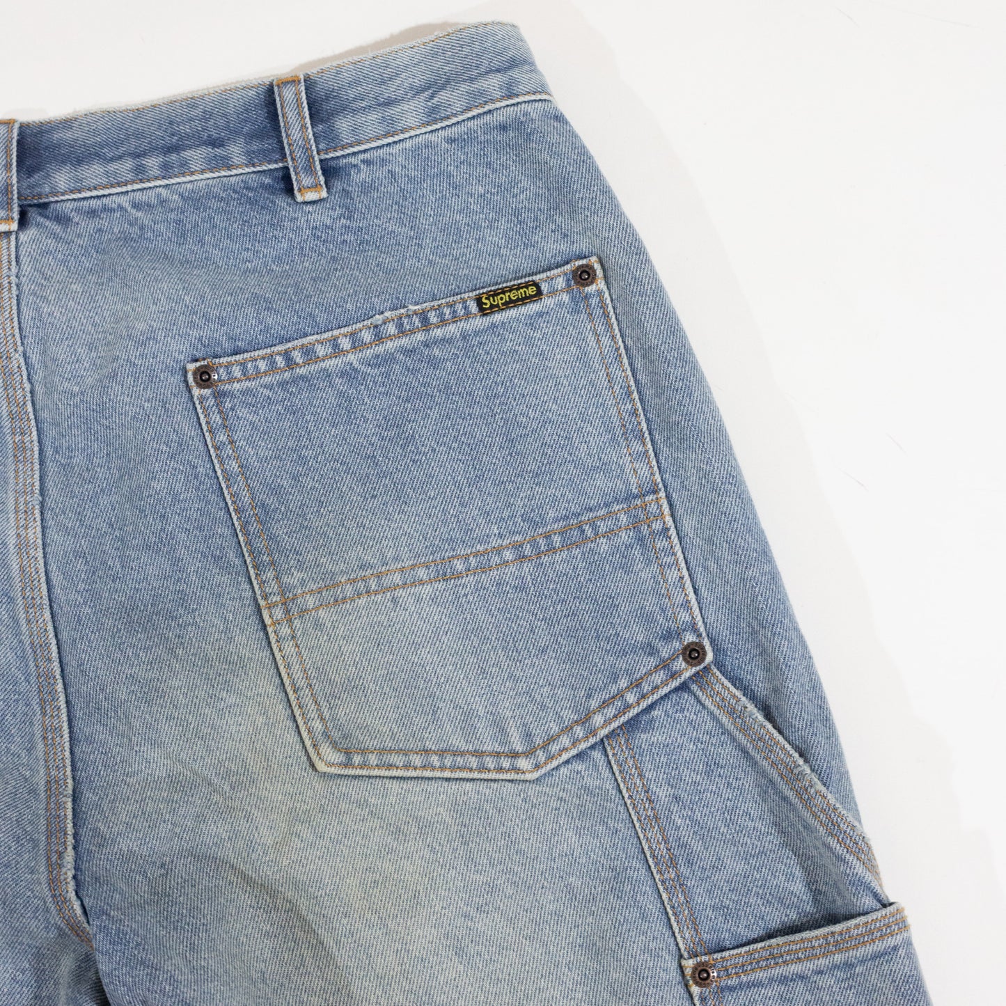 Calça Supreme Reflective Doule Knee Jeans Azul