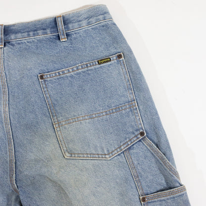 Calça Supreme Reflective Doule Knee Jeans Azul