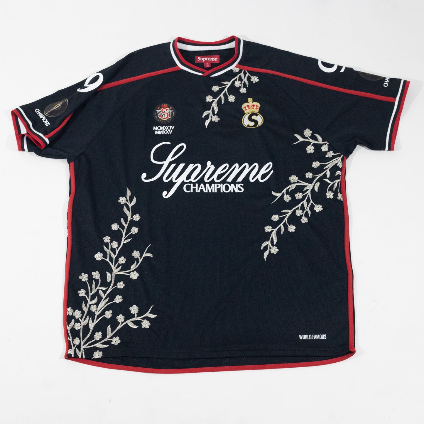 Jersey Supreme Floral Soccer Preto