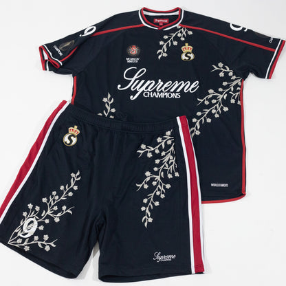 Jersey Supreme Floral Soccer Preto
