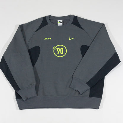 Crewneck Palace Skateboards x Nike - Total 90 ‘P90’ Cinza