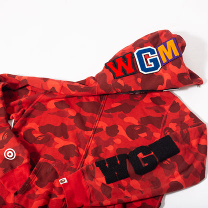 Jaqueta BAPE Shark Zip Up Red Camo