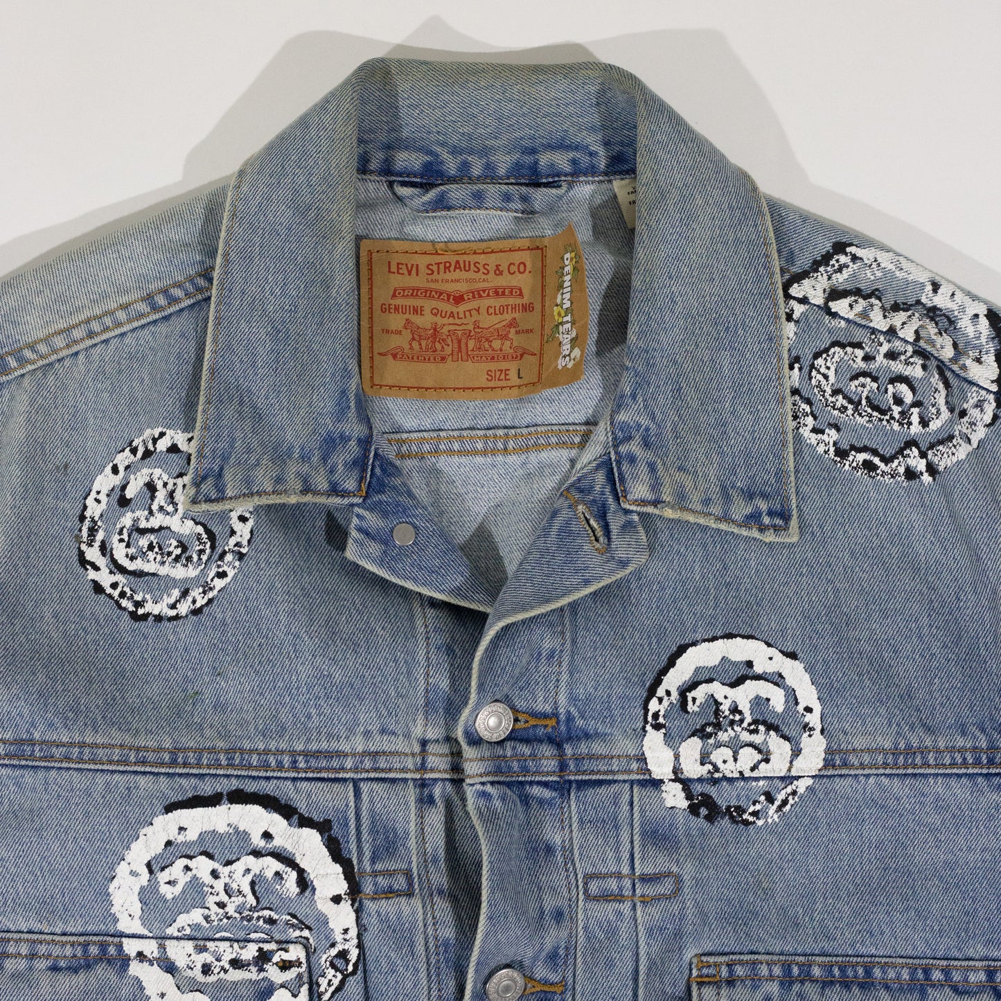 Jaqueta Denim Tears Stussy Jeans