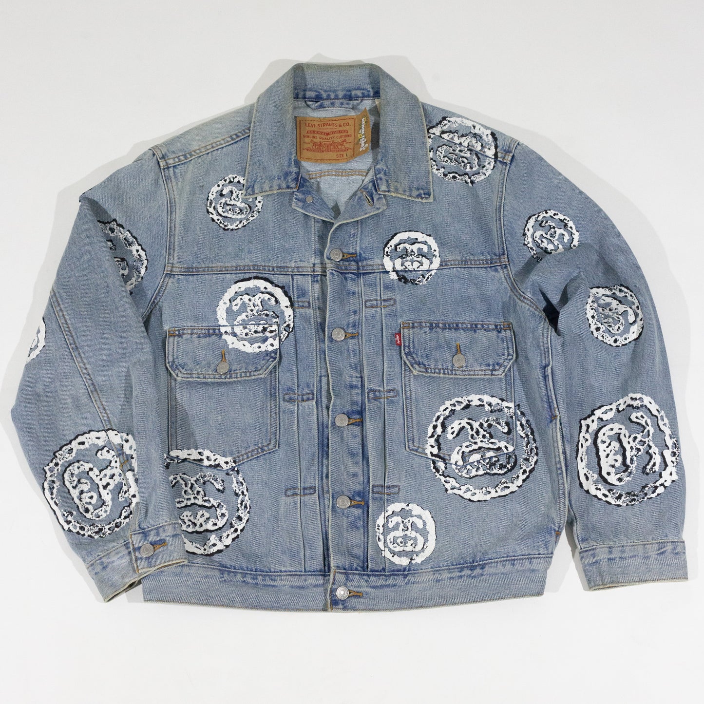 Jaqueta Denim Tears Stussy Jeans