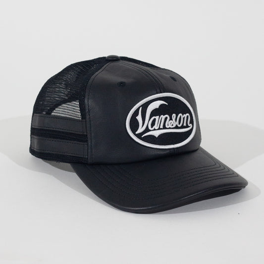 Bone Supreme x Vanson Leathers Mesh Preto Couro Legitimo