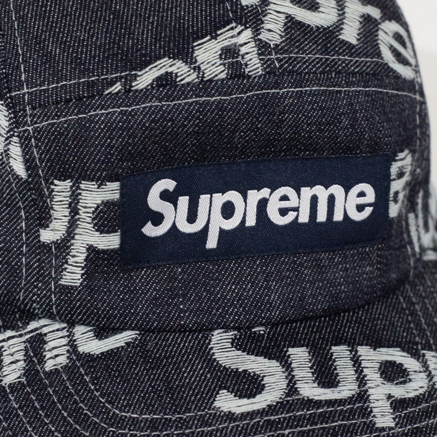 Bone Supreme Jacquard Logo Denim Jeans