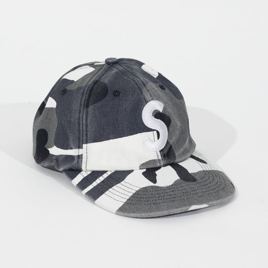Bone Supreme Pigment Coated Canvas S Logo 6 Snow Camo