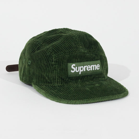 Bone Supreme Corduroy Camp Cap Verde