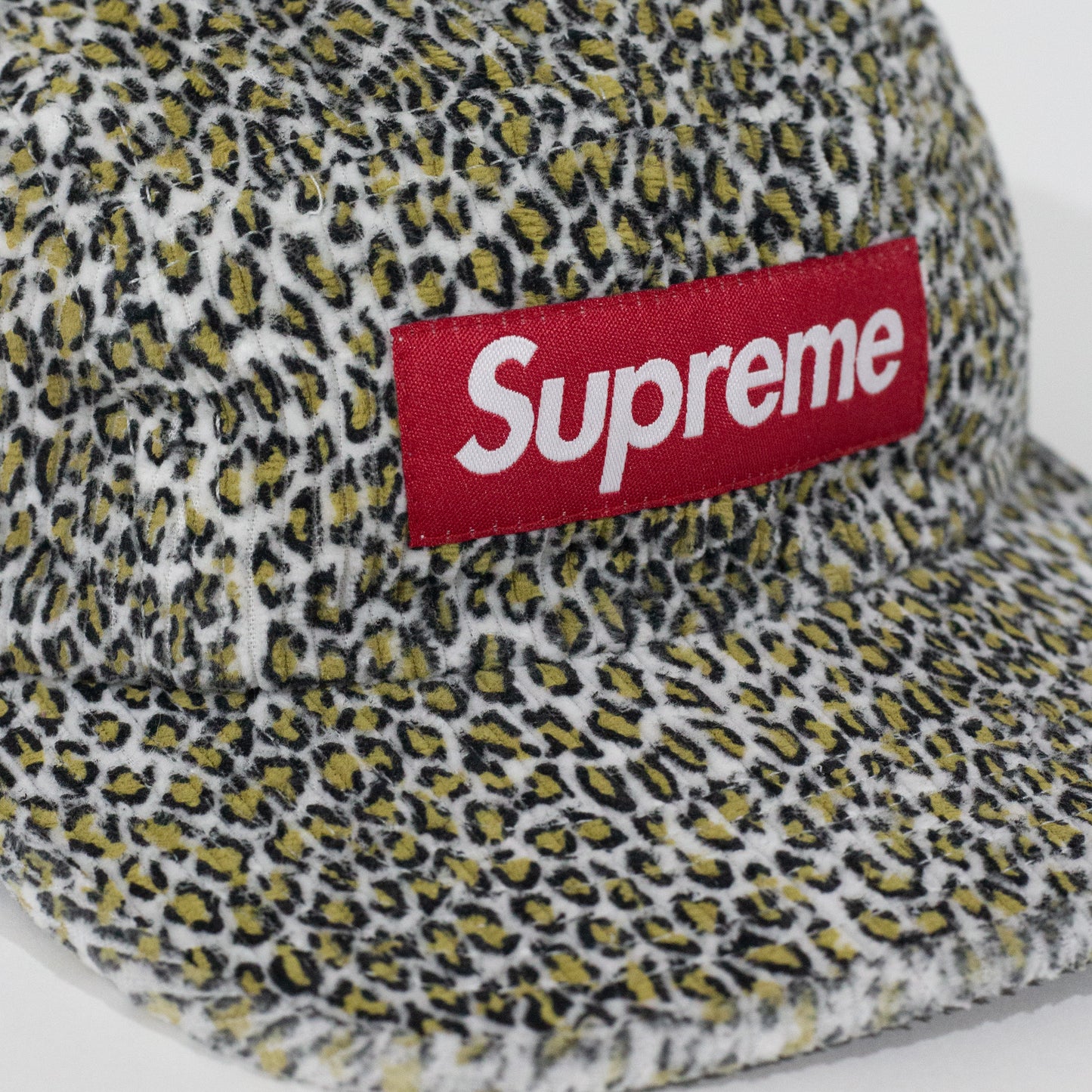Bone Supreme Corduroy Camp Cap Print