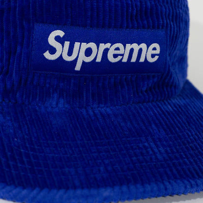 Bone Supreme Corduroy Camp Cap Azul