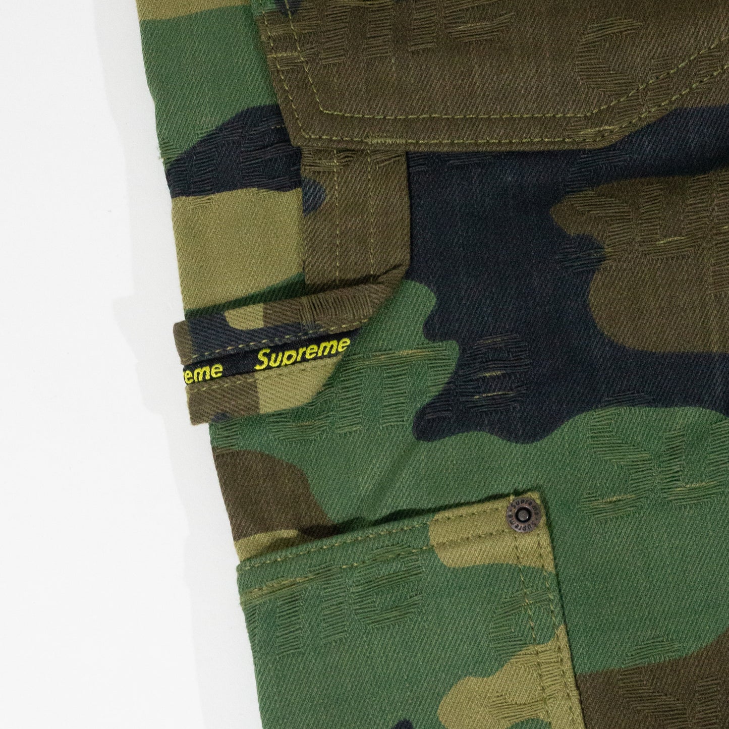 Calça Supreme Jacquard Logos Double Camo
