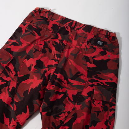 Calça Supreme Cargo Vermelha Camuflada