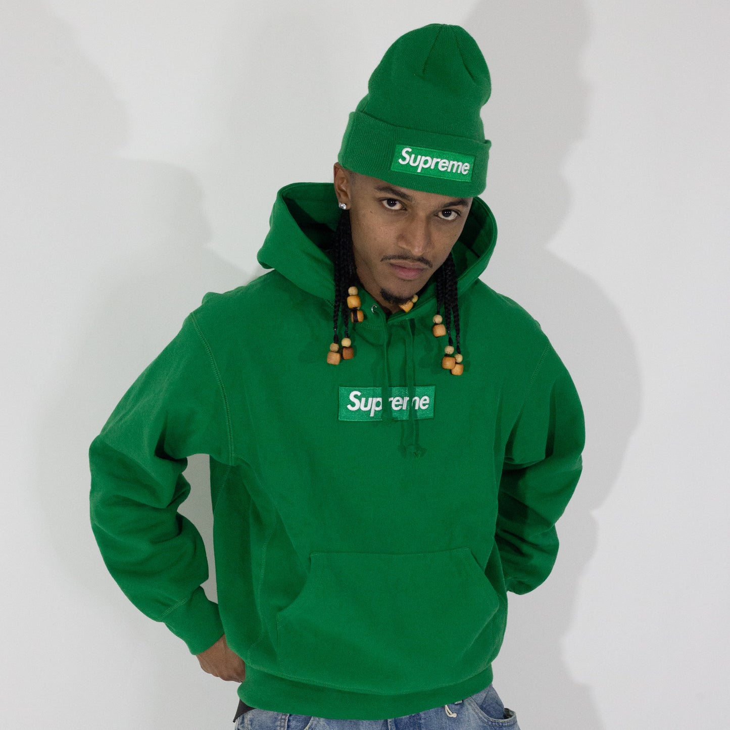 Moletom Supreme Box Logo Verde