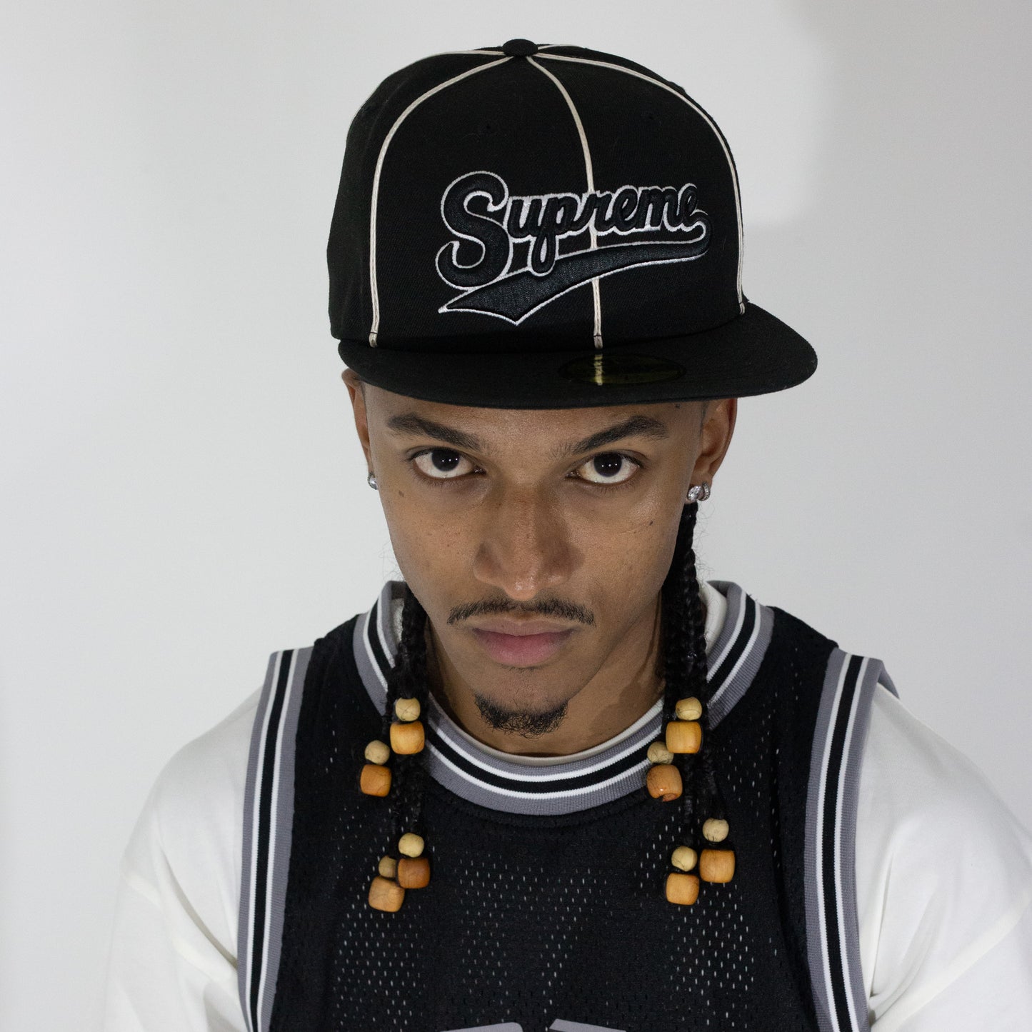 Bone Supreme Piping Logo New Era 7 3/8