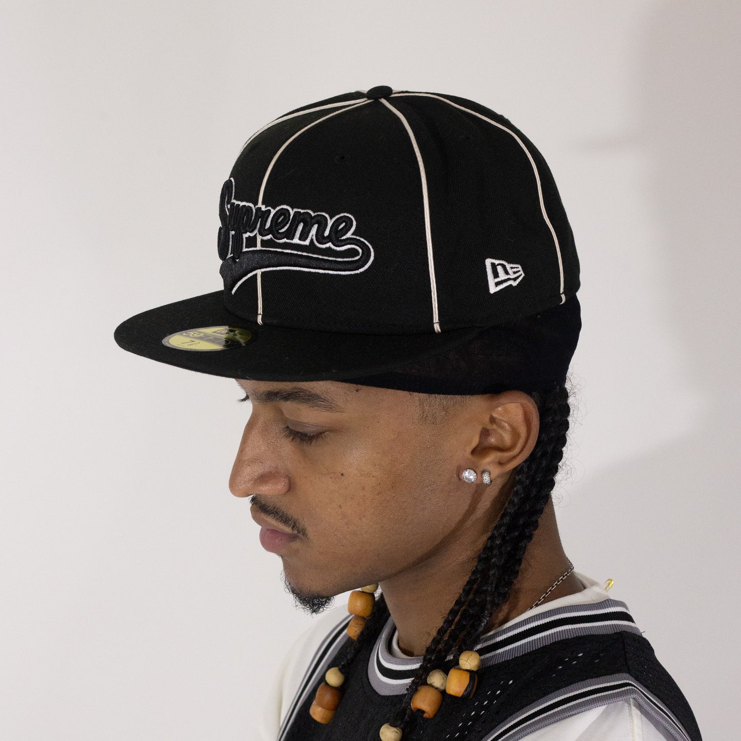 Bone Supreme Piping Logo New Era 7 3/8