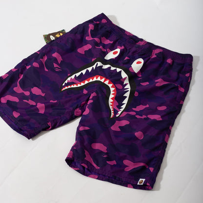 Bermuda BAPE Shark Camo Roxo Verão