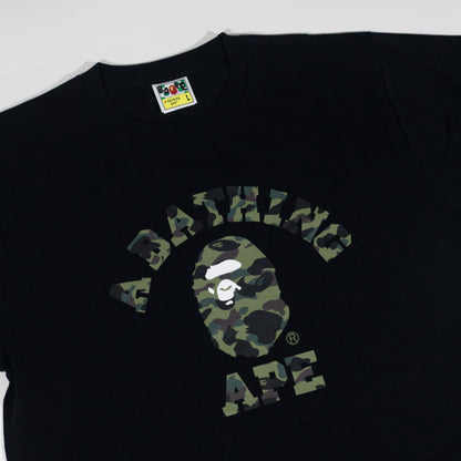 Camiseta BAPE 1st Camo College Preta
