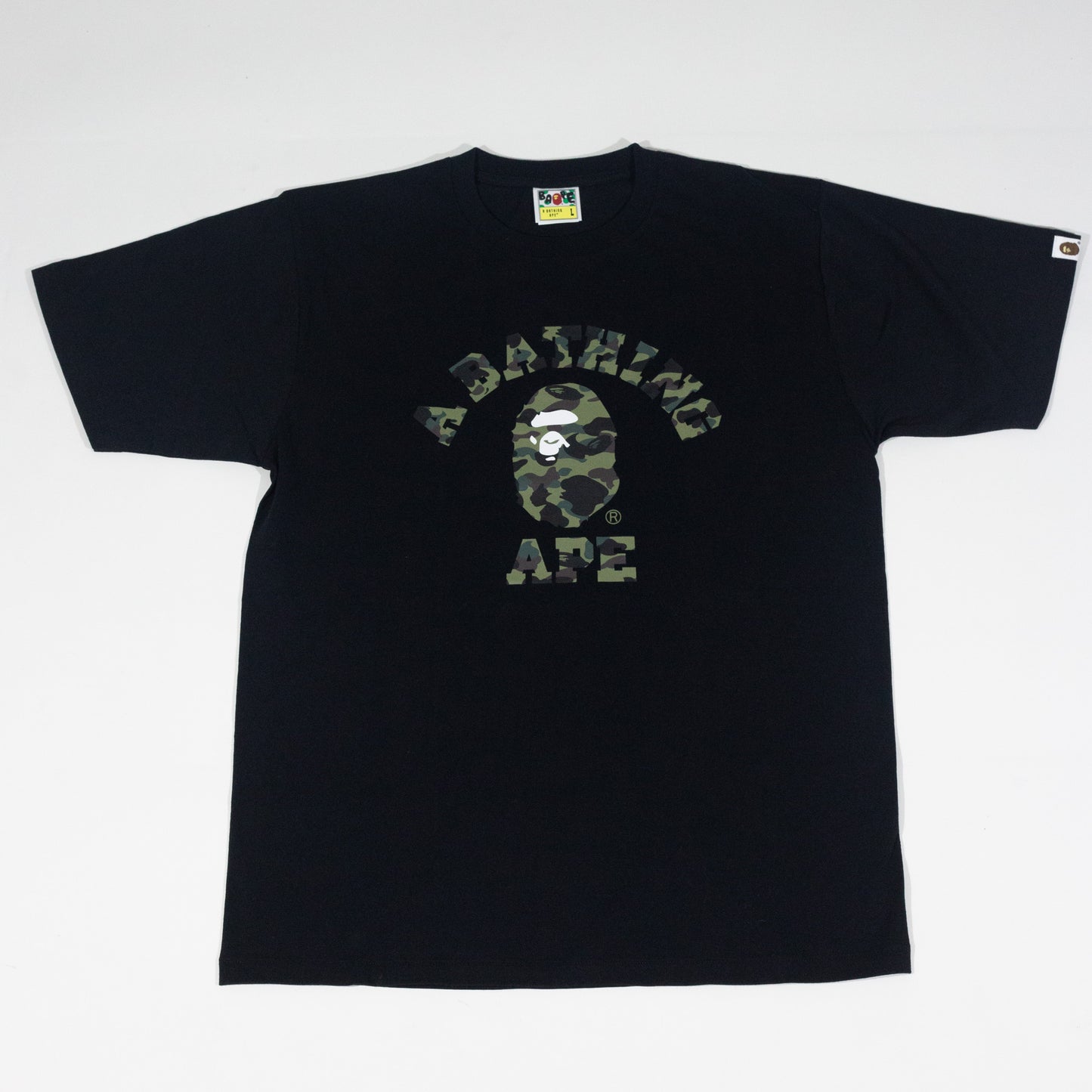 Camiseta BAPE 1st Camo College Preta