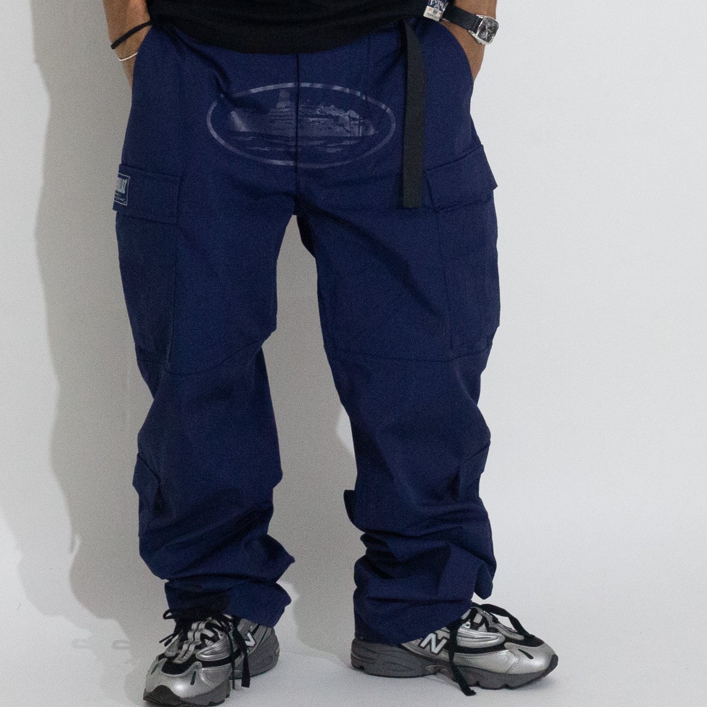 Calça Corteiz Cargo Azul