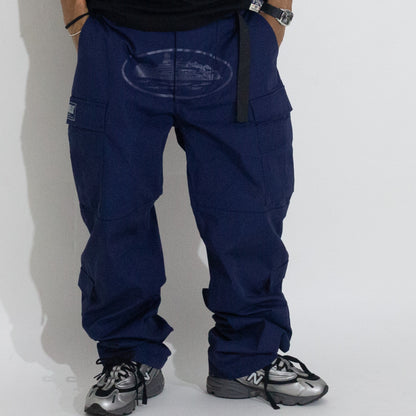 Calça Corteiz Cargo Azul